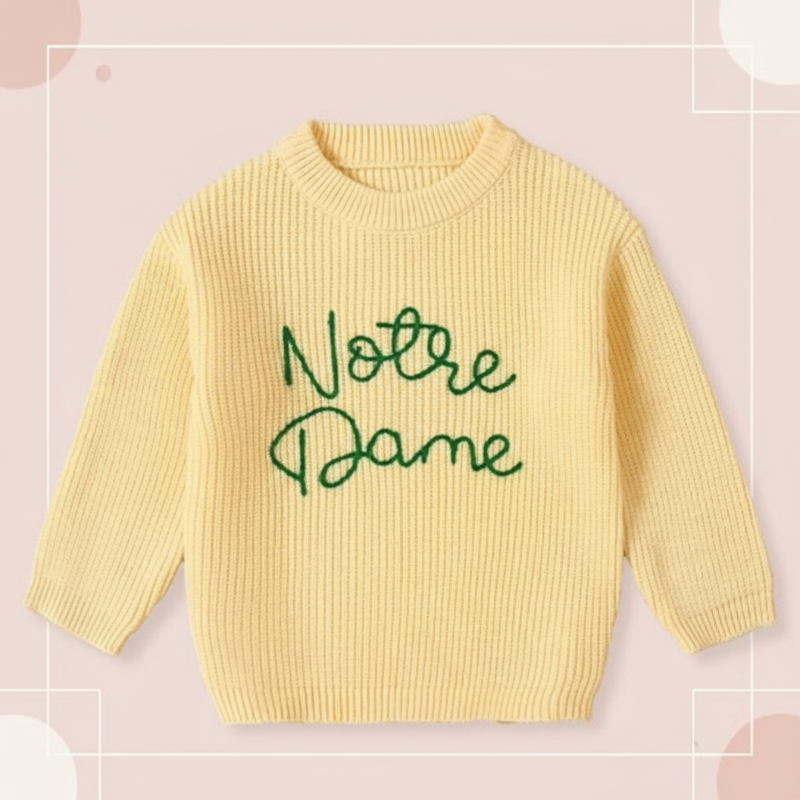 WarmWeave – Comfortabel & Speels – 'Notre Dame' Trui